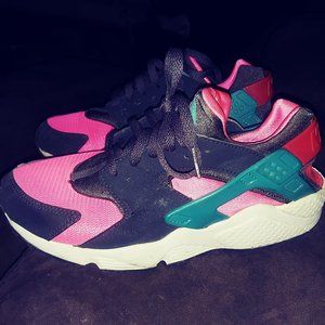 NIKE Air Huarache Teal/Pink/Charcoal size 9 Men's